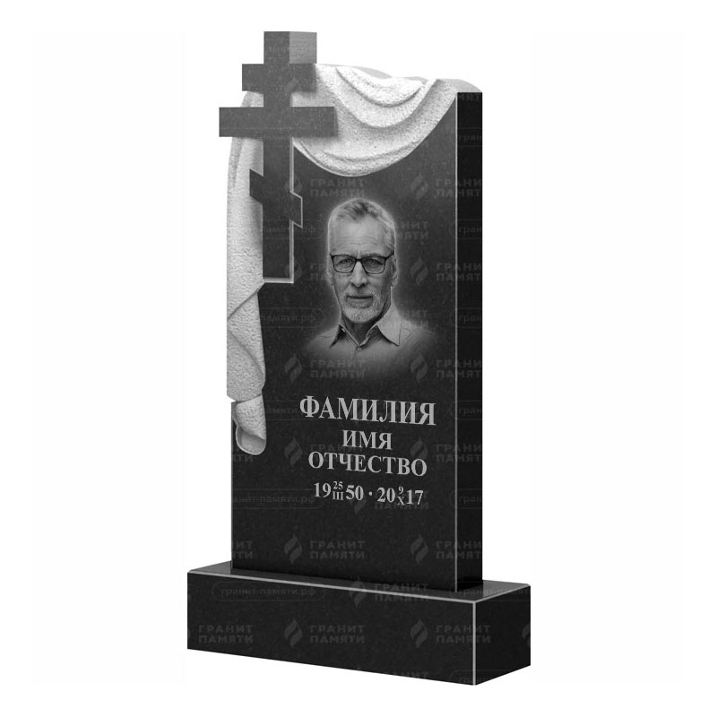 Памятники из гранита с крестом в Казани | Гранитный памятник ФГ-085