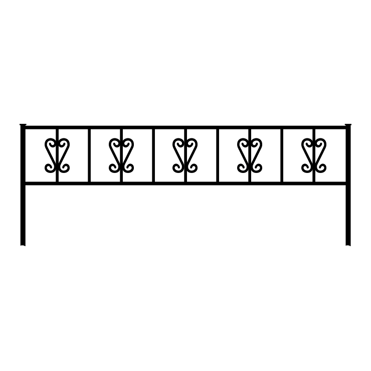 Металлические оградки, столы, скамейки в Казани | Оградка №8