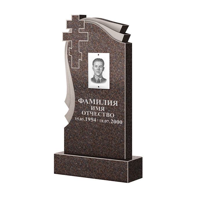 Гранитные памятники в Казани | Памятник из гранита Карел Brown ФГЦ-081