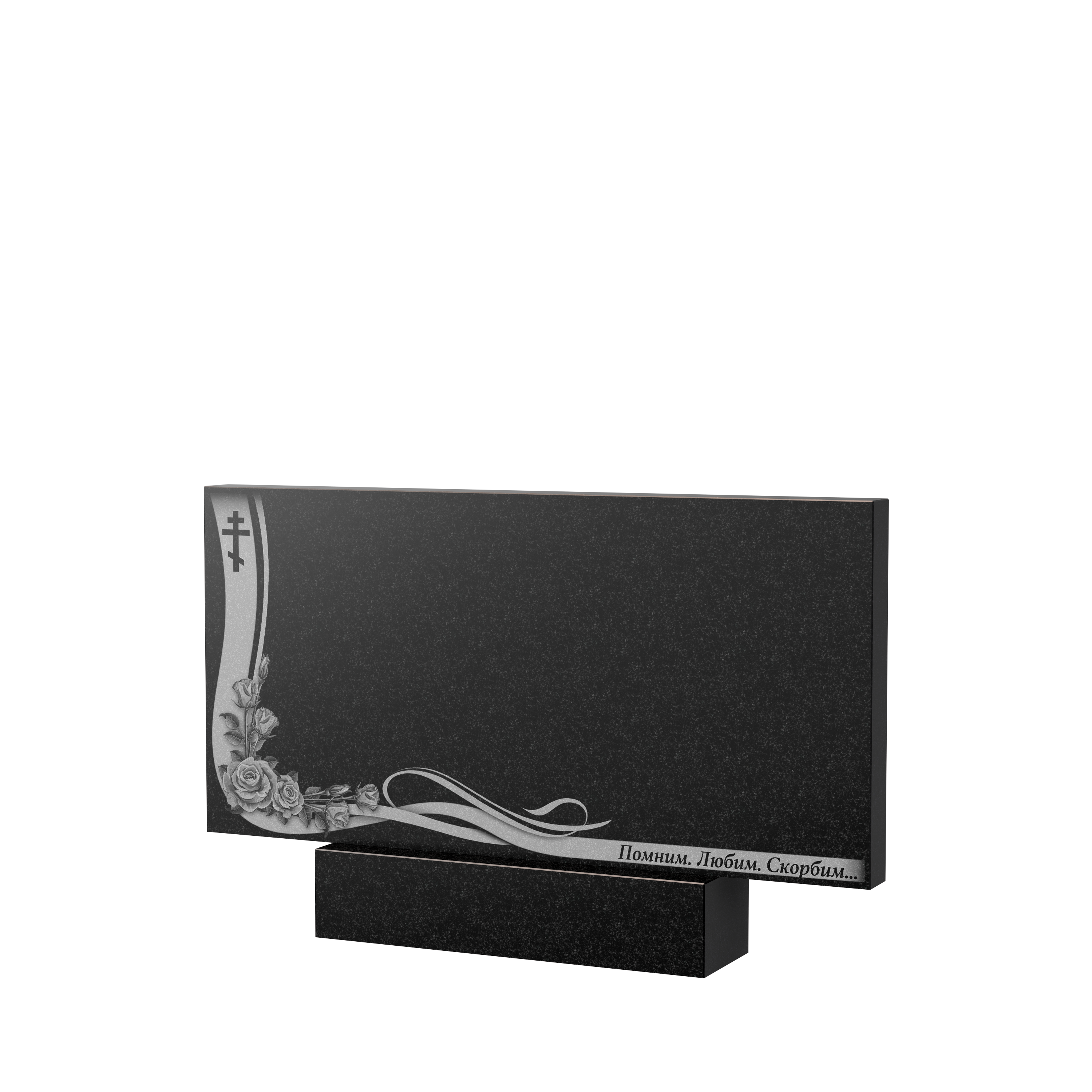 Художественное оформление памятника в Казани | Художественное оформление на гранитную стелу, рисунок ГХО-004