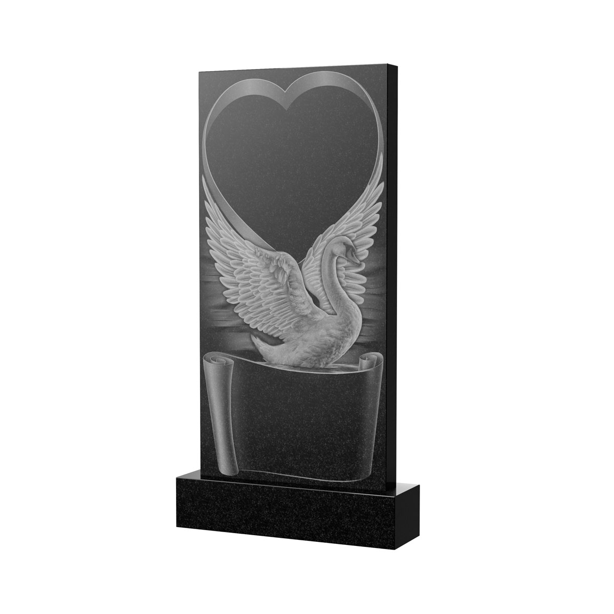 Художественное оформление памятника в Казани | Художественное оформление на гранитную стелу, рисунок ВХО-034