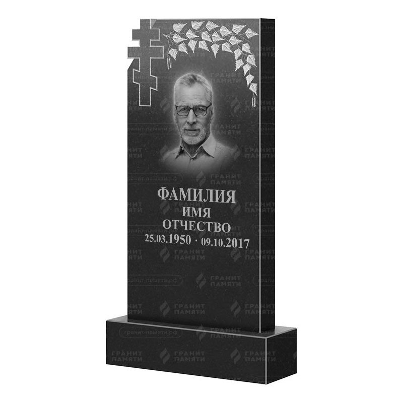 Памятники из гранита с деревом в Казани | Гранитный памятник ФГ-202