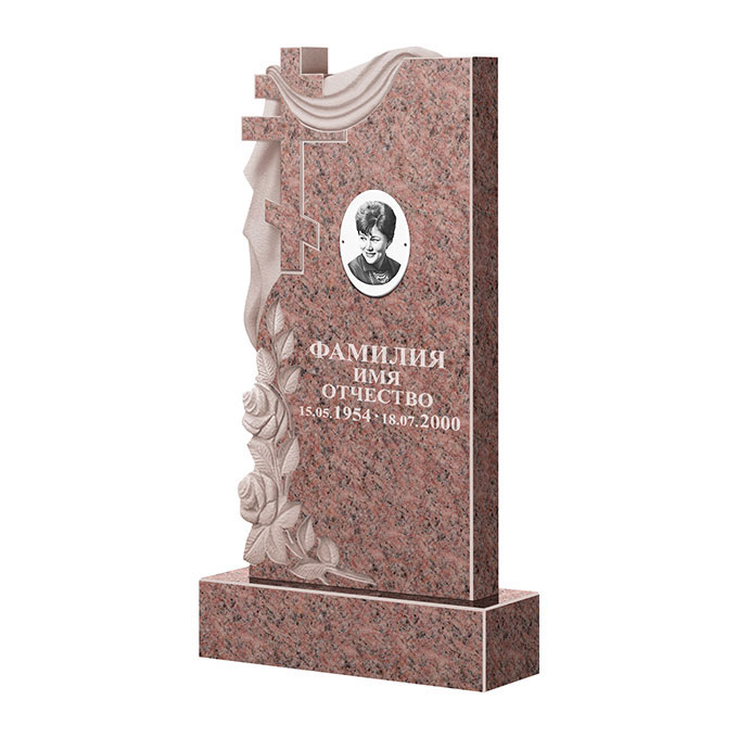 Гранитные памятники в Казани | Памятник из гранита Розалия Pink ФГЦ-189