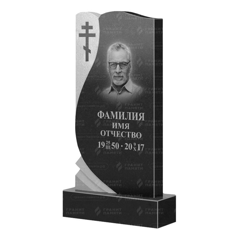 Памятники из гранита вертикальные в Казани | Гранитный памятник ФГ-169