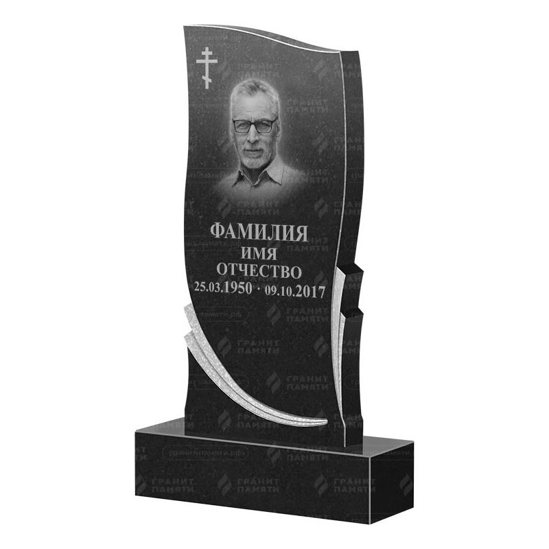 Памятники из гранита вертикальные в Казани | Гранитный памятник ФГ-044