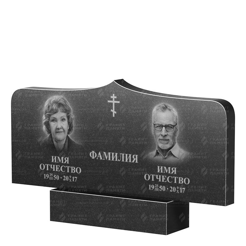 Гранитные памятники в Казани | Двойной гранитный памятник ФГ-260