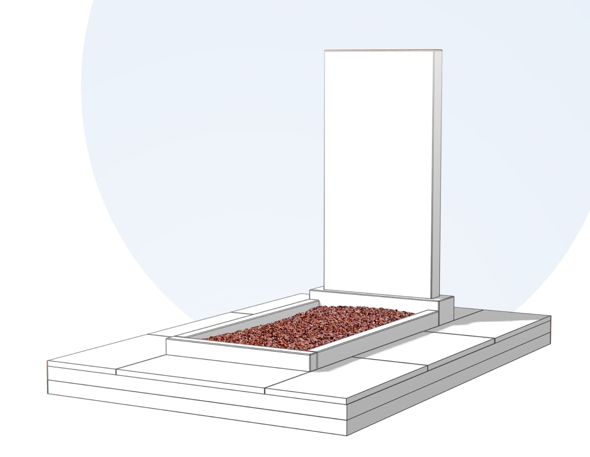 Засыпка цветника камушками в Казани
