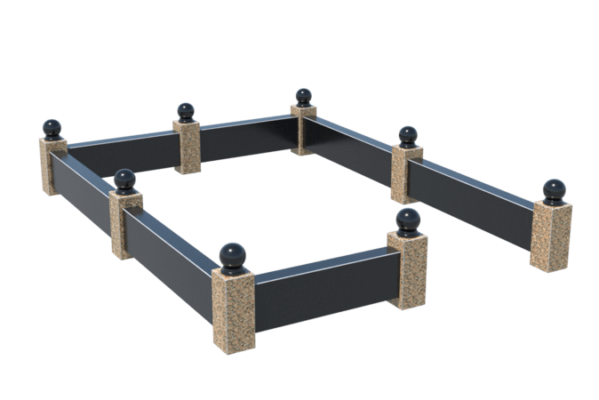 Цоколи на могилу в Казани | Цоколь на могилу №0036