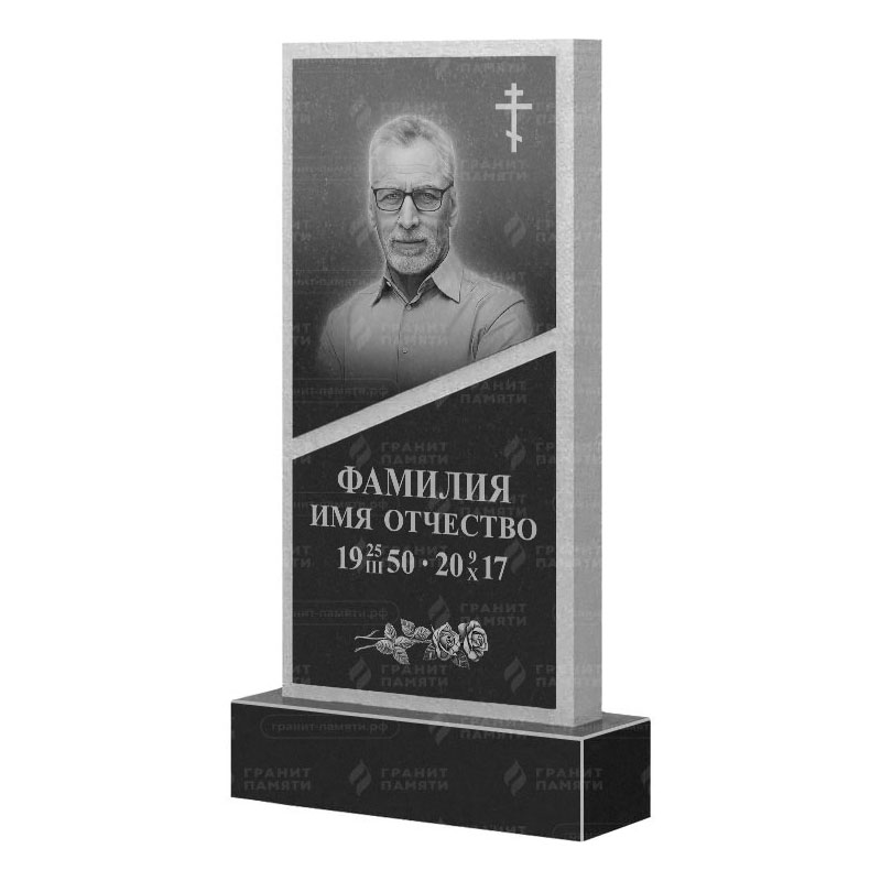 Памятники из гранита вертикальные в Казани | Гранитный памятник ФГ-164