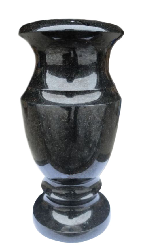 Вазы из камня в Казани | Ваза гранитная «Габбро 40»