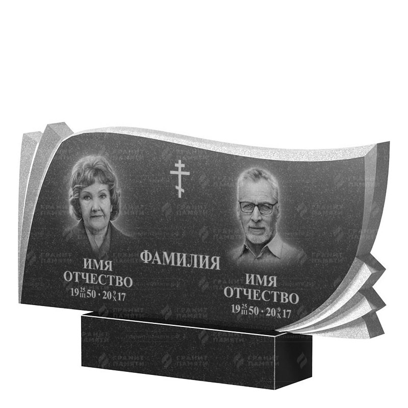 Гранитные памятники в Казани | Двойной гранитный памятник ФГ-265