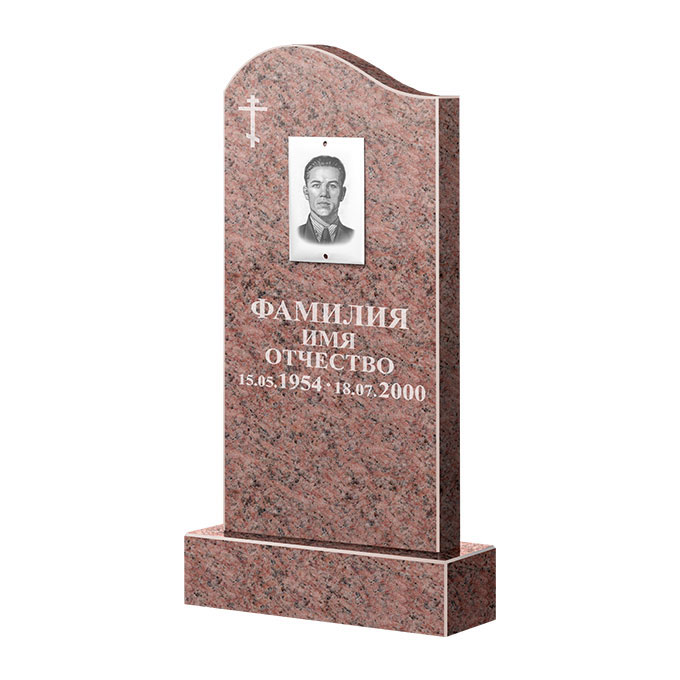 Памятники из цветного гранита в Казани | Памятник из гранита Розалия Pink ФГЦ-030