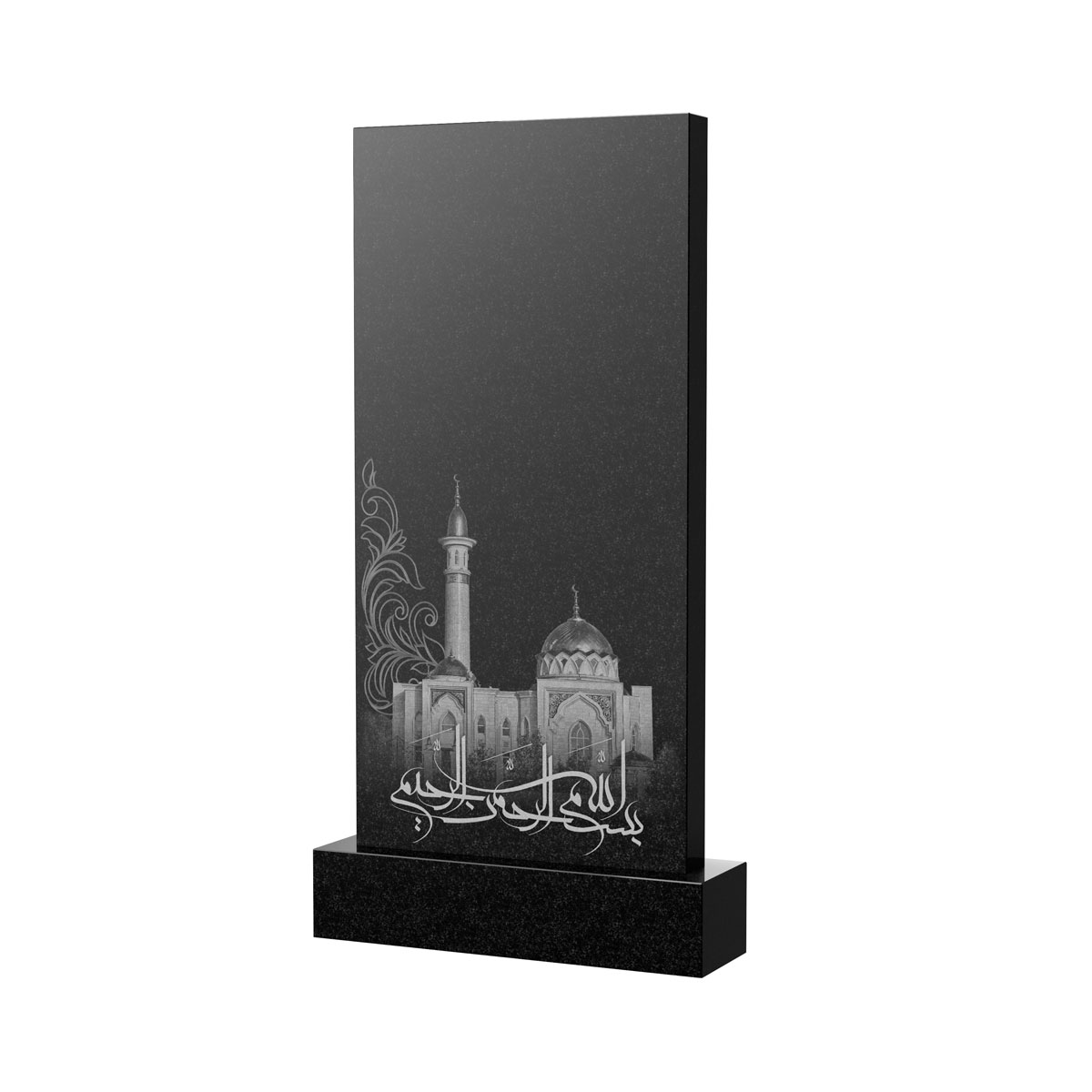 Художественное оформление памятника в Казани | Художественное оформление на гранитную стелу, рисунок ВХО-046