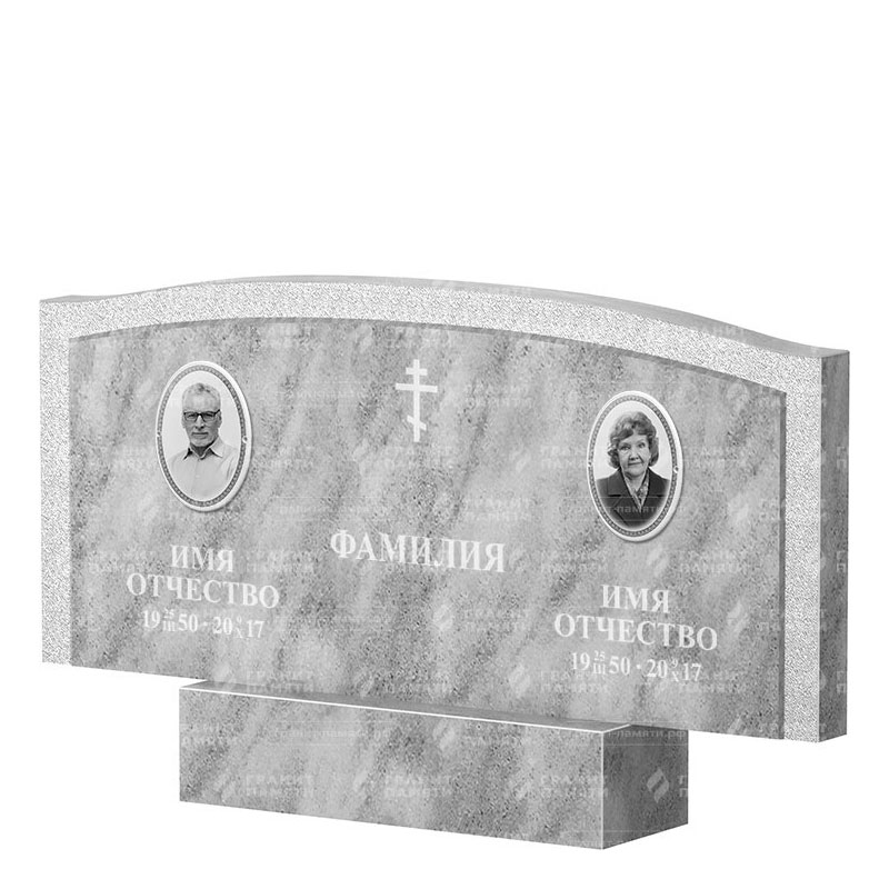 Памятники из мрамора в Казани | Двойной мраморный памятник ФМ-131
