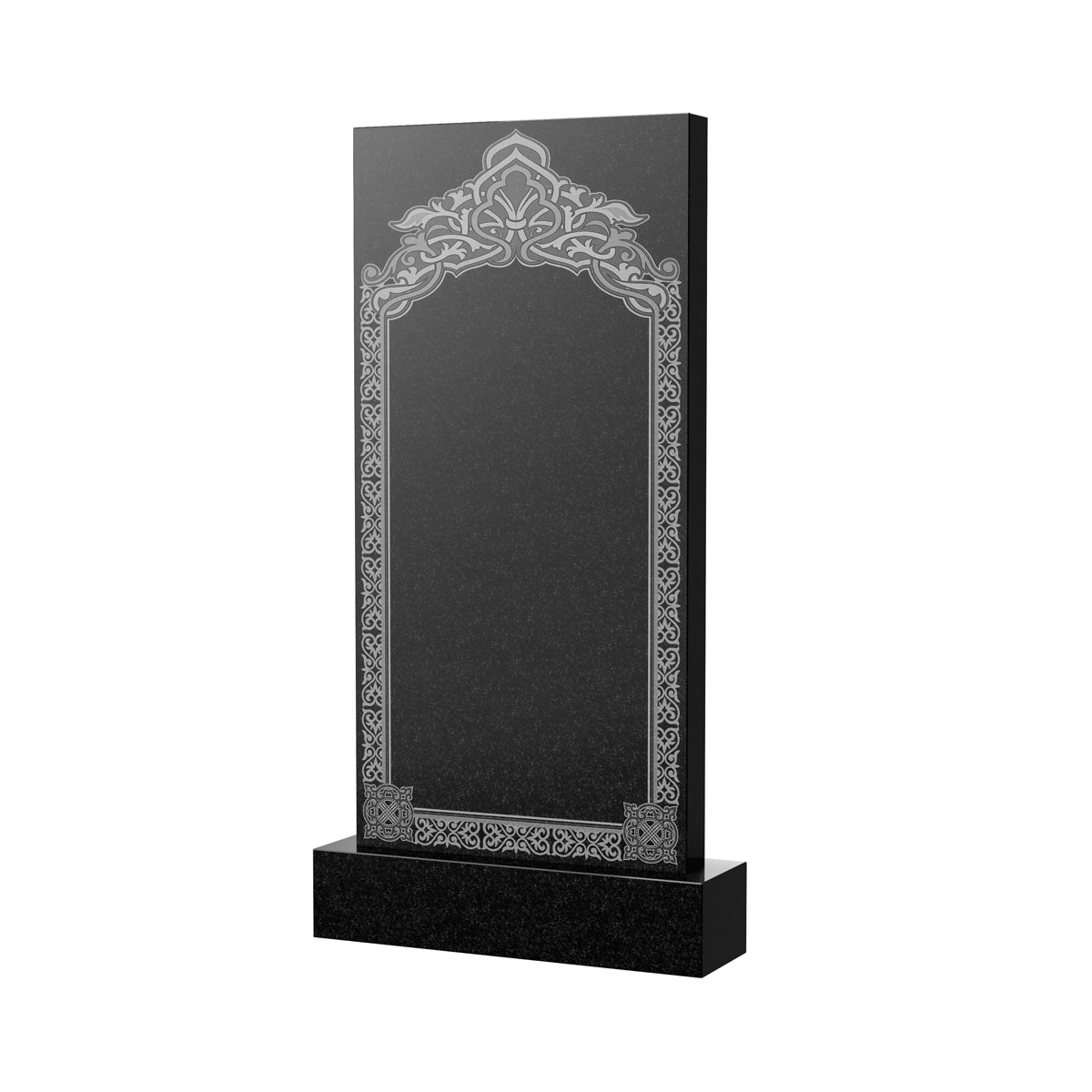 Художественное оформление памятника в Казани | Художественное оформление на гранитную стелу, рисунок ВХО-044