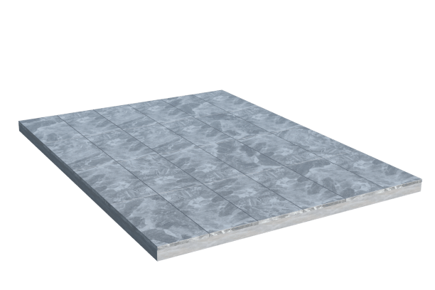 Площадки на могилу в Казани | Площадка с мраморной облицовкой