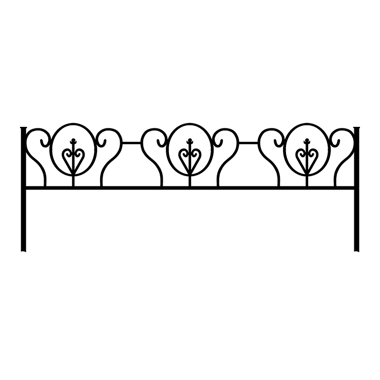 Металлические оградки, столы, скамейки в Казани | Оградка №3