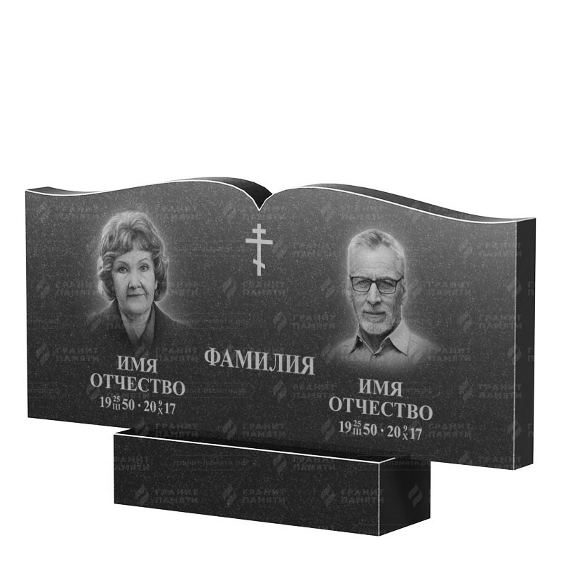 Гранитные памятники в Казани | Двойной гранитный памятник ФГ-259