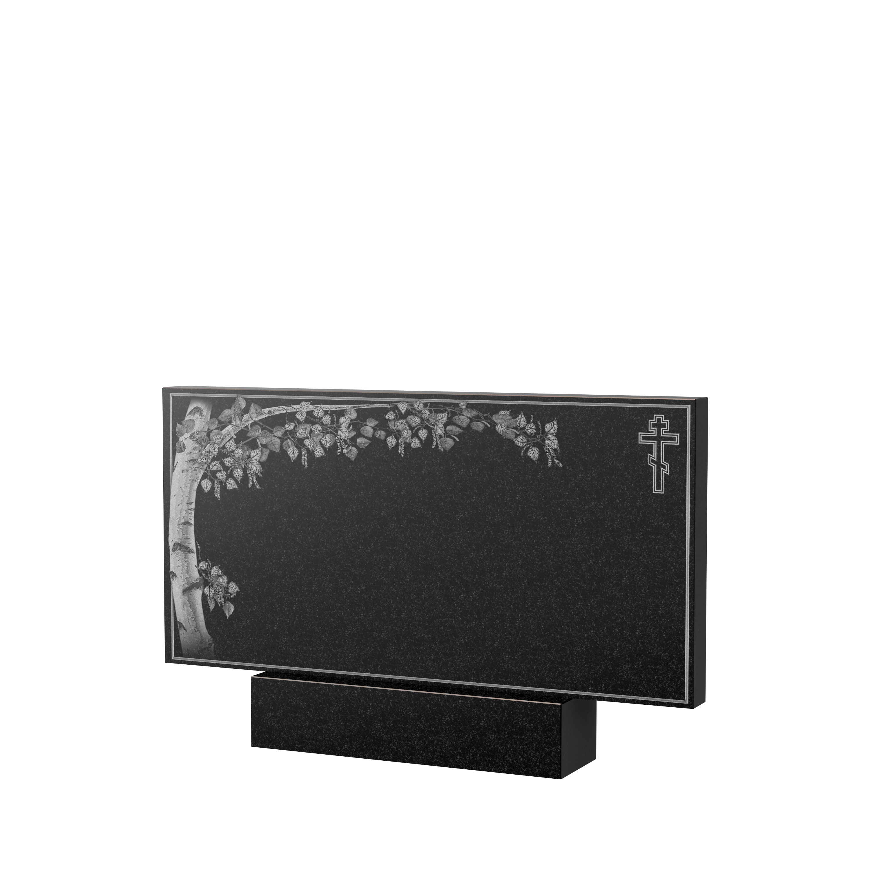 Художественное оформление памятника в Казани | Художественное оформление на гранитную стелу, рисунок ГХО-005