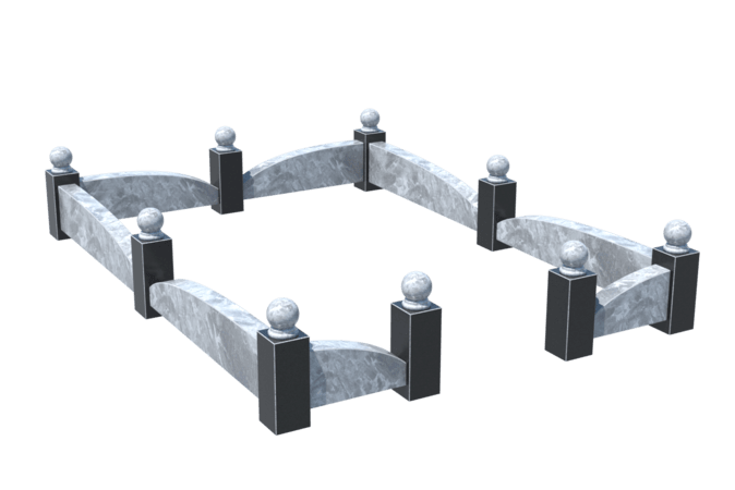 Цоколи на могилу в Казани | Цоколь на могилу №0040