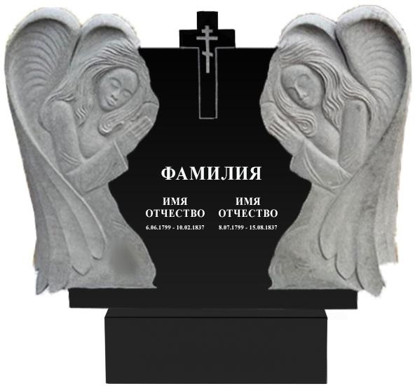 Памятники с ангелом на могилу в Казани | Гранитный памятник Ангел №1