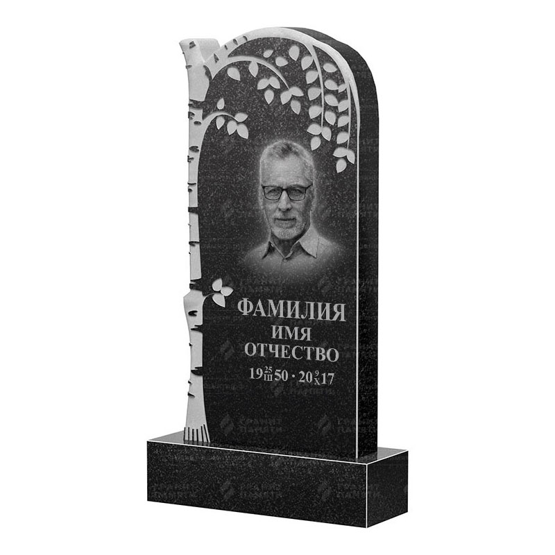 Памятники из гранита с деревом в Казани | Гранитный памятник ФГ-091