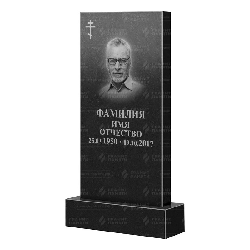 Памятники из гранита классические в Казани | Гранитный памятник Прямой