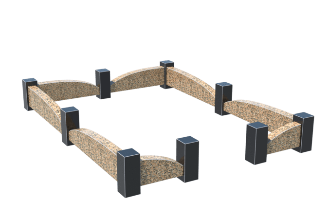 Цоколи на могилу в Казани | Цоколь на могилу №0046