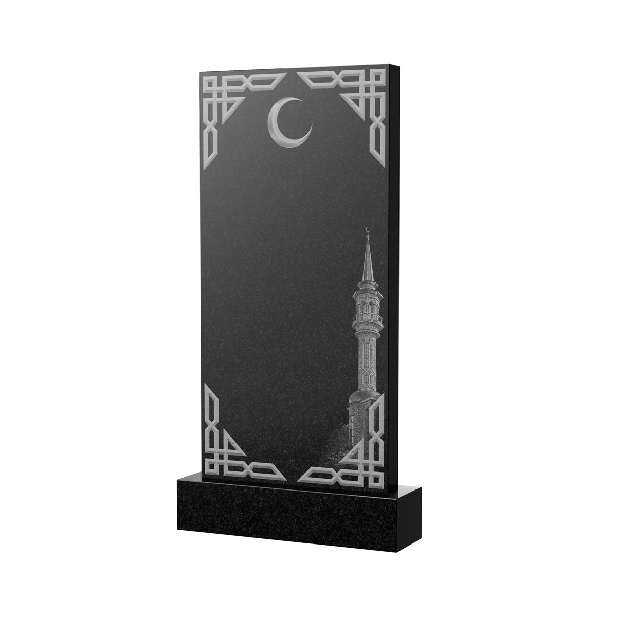 Художественное оформление памятника в Казани | Художественное оформление на гранитную стелу, рисунок ВХО-040