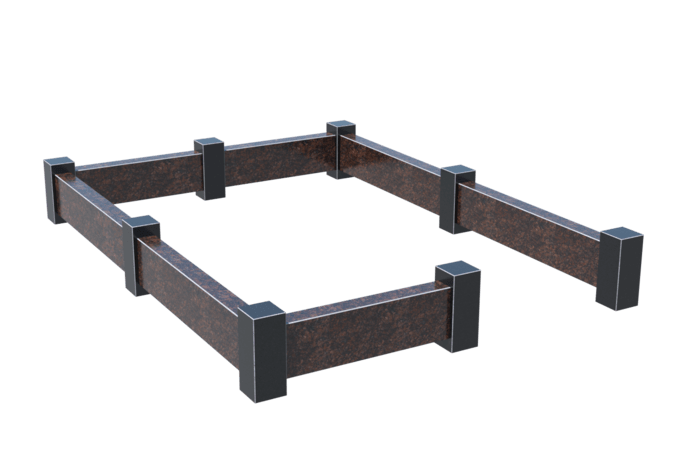 Цоколи на могилу в Казани | Цоколь на могилу №0033