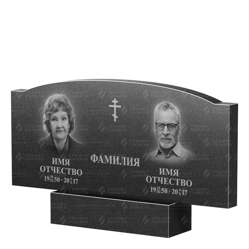 Гранитные памятники в Казани | Двойной гранитный памятник ФГ-257