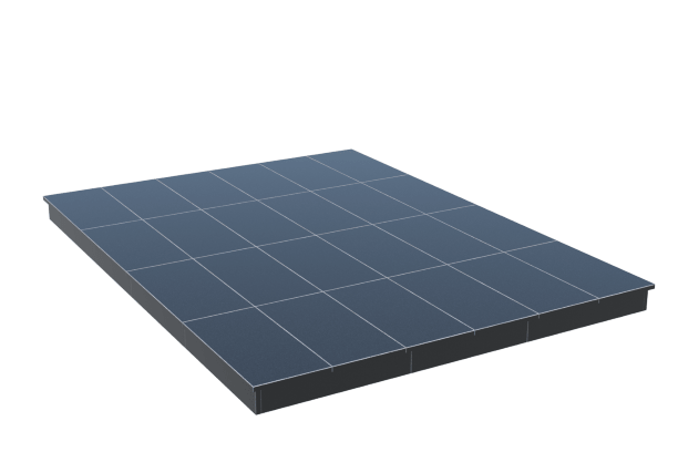 Площадки на могилу в Казани | Площадка с вертикальной (10 см) облицовкой гранитом Габбро