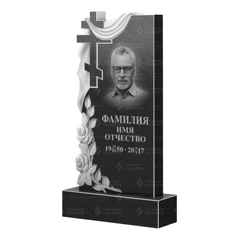 Памятники из гранита вертикальные в Казани | Гранитный памятник ФГ-189