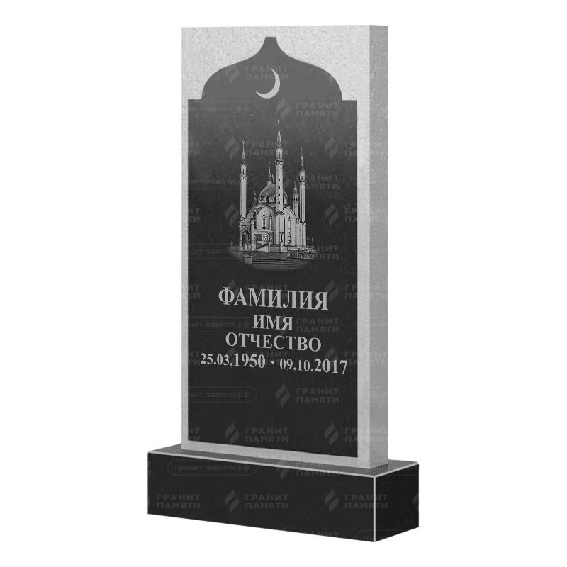 Мусульманские памятники на могилу в Казани | Гранитный памятник ФГ-167