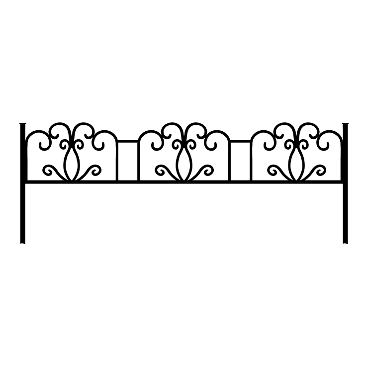 Металлические оградки, столы, скамейки в Казани | Оградка №4