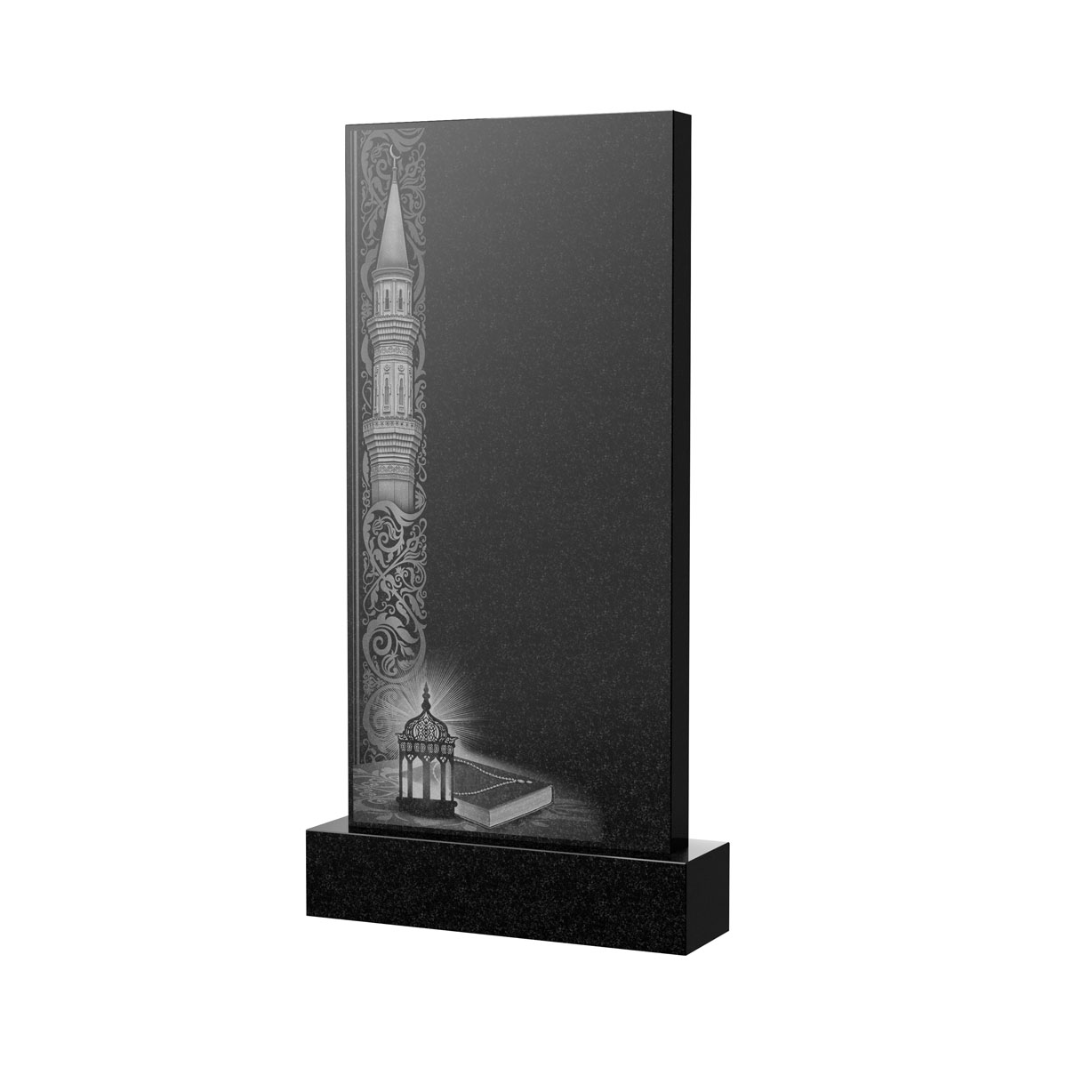 Художественное оформление памятника в Казани | Художественное оформление на гранитную стелу, рисунок ВХО-038