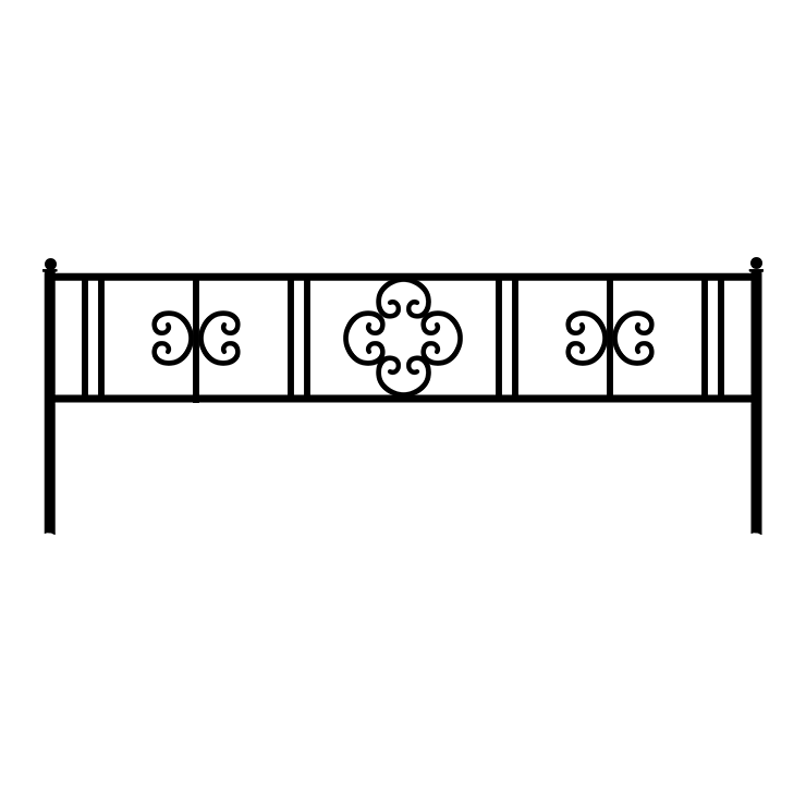 Кованые изделия в Казани | Кованая оградка ОГ.006