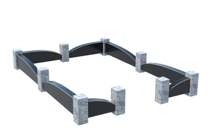 Цоколи на могилу в Казани | Цоколь на могилу №0041