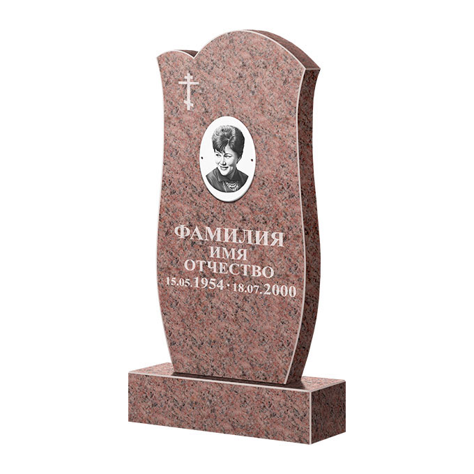 Памятники из цветного гранита в Казани | Памятник из гранита Розалия Pink ФГЦ-039